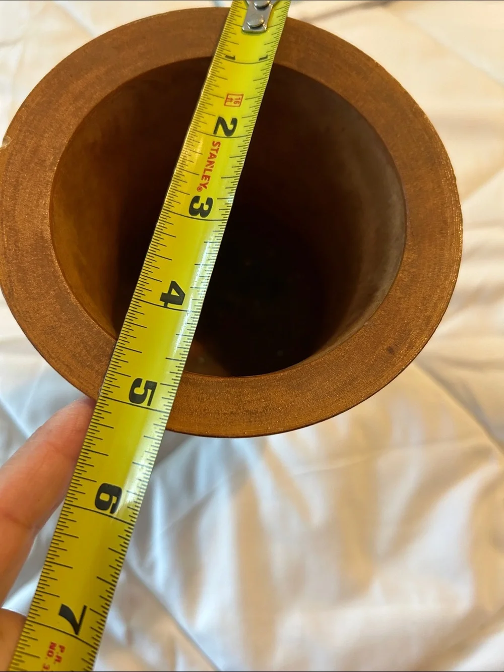 Vintage  Wooden mortar bowl